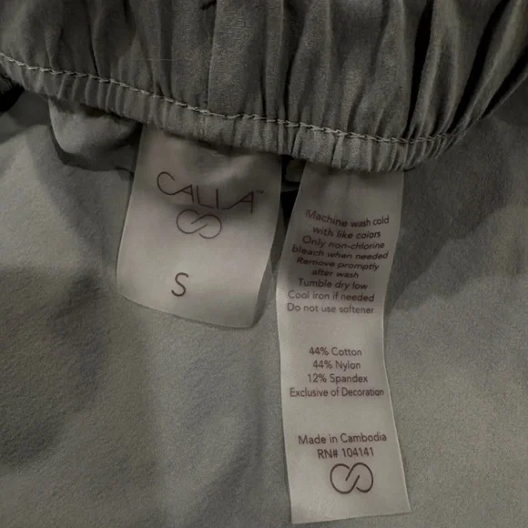 Calia Sage Green Cropped Jogger Pants Size Small Athleisure - Picture 5 of 5